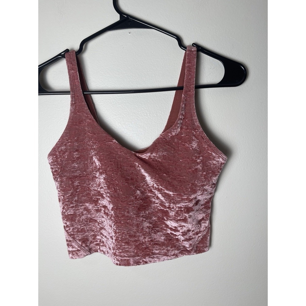 Lululemon Align Tank Crushed Velvet Soft Cranberry Sz 6 Special Edition
